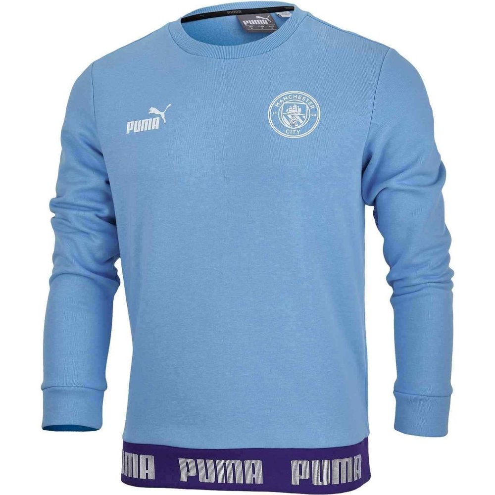 Puma Manchester City FC Soccer Crewneck Sweater Men's Size M (756133-27) NEW